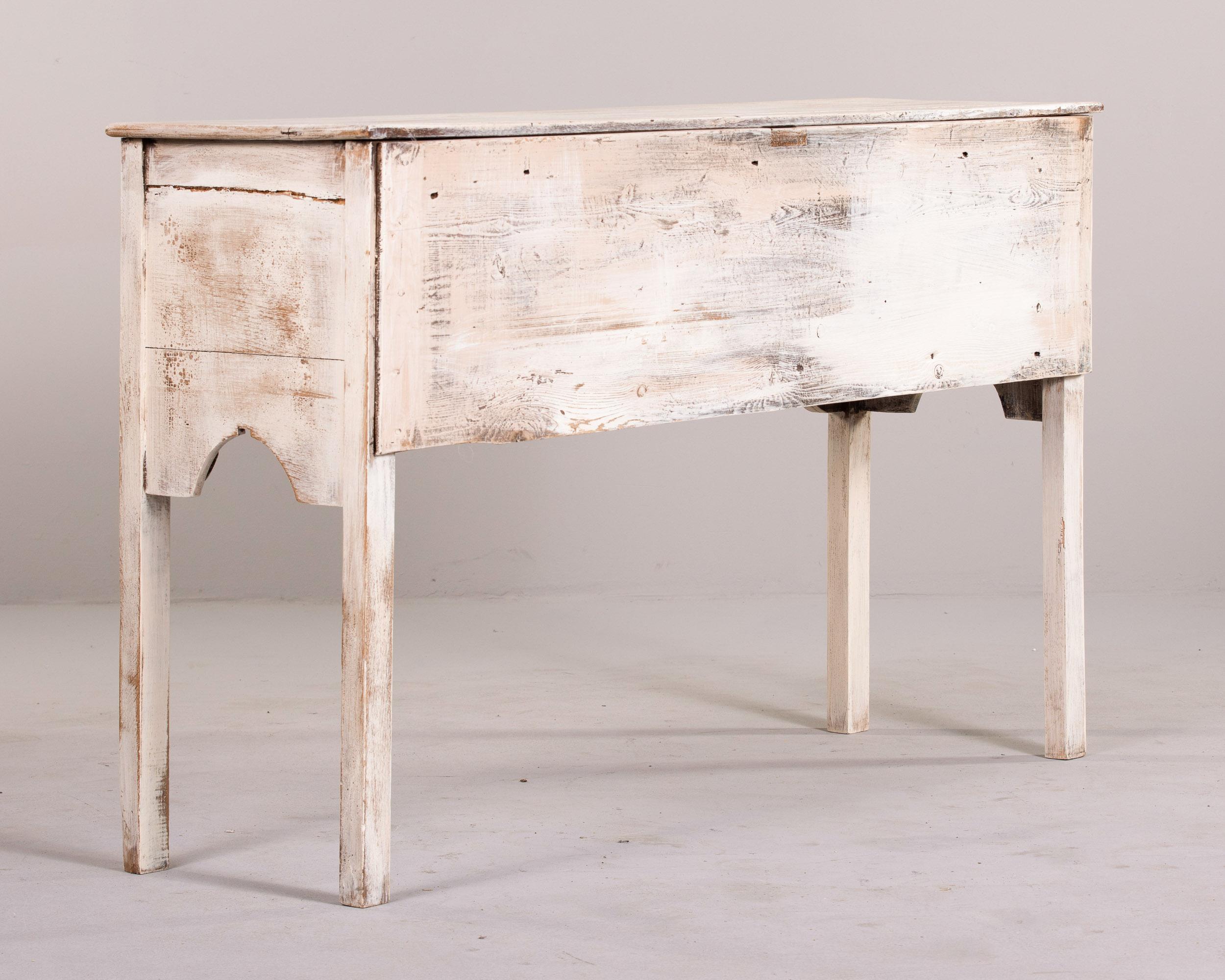 Late 19th C White Painted English Server For Sale 4