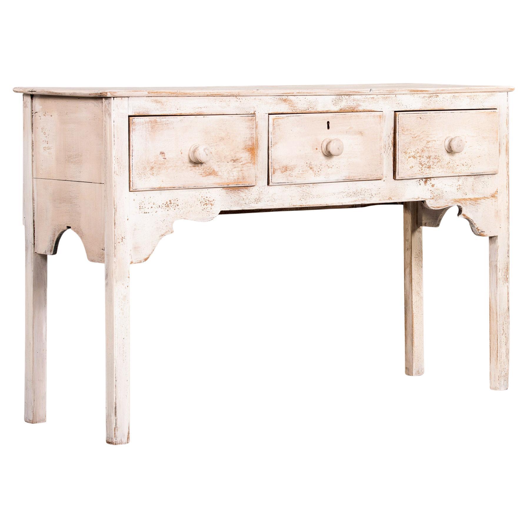 Late 19th C White Painted English Server