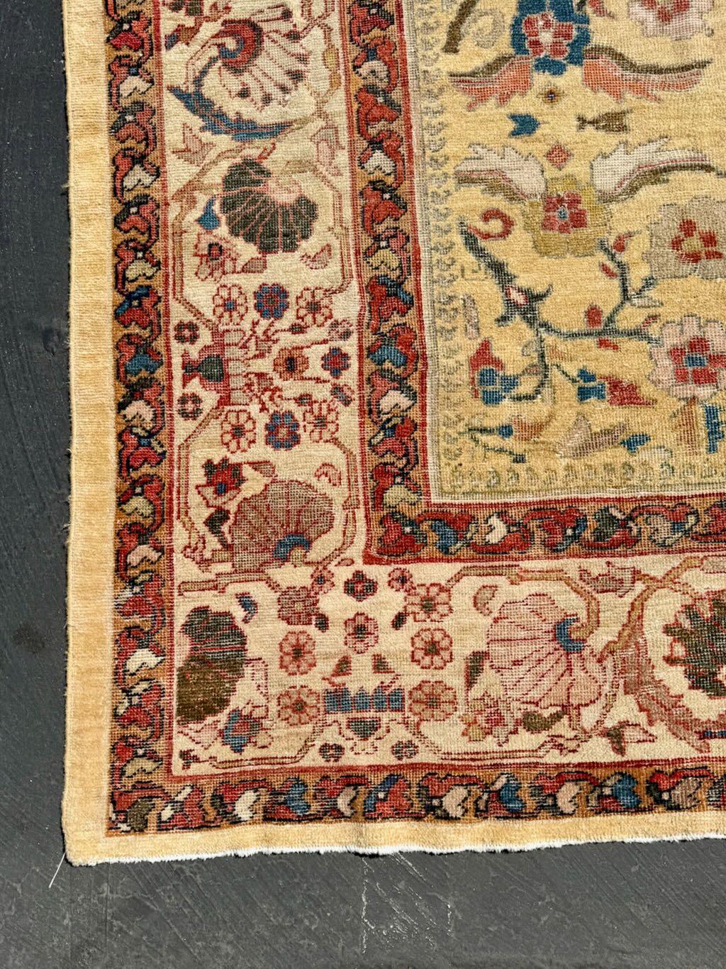 19th Century Late 19th C Ziegler Sultanabad Rug For Sale