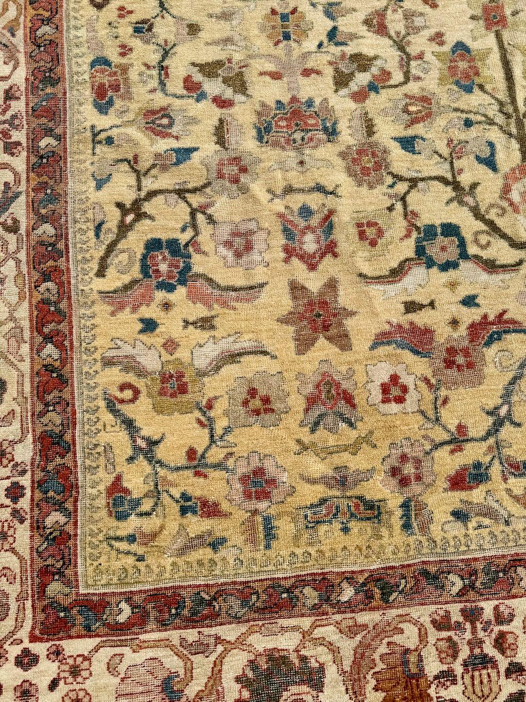 Wool Late 19th C Ziegler Sultanabad Rug For Sale