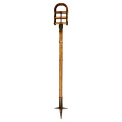 Late 19th Cent Bamboo & Brass Sporting Event or Hunting Walking Stick