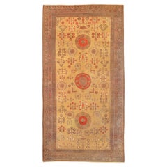 late 19th cent chinese khotan rug