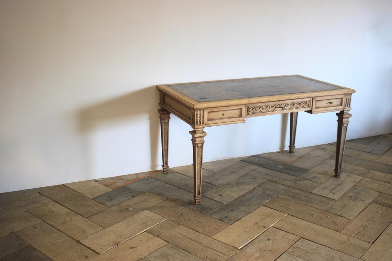 Late 19th Cent French Bleached Walnut Desk 6