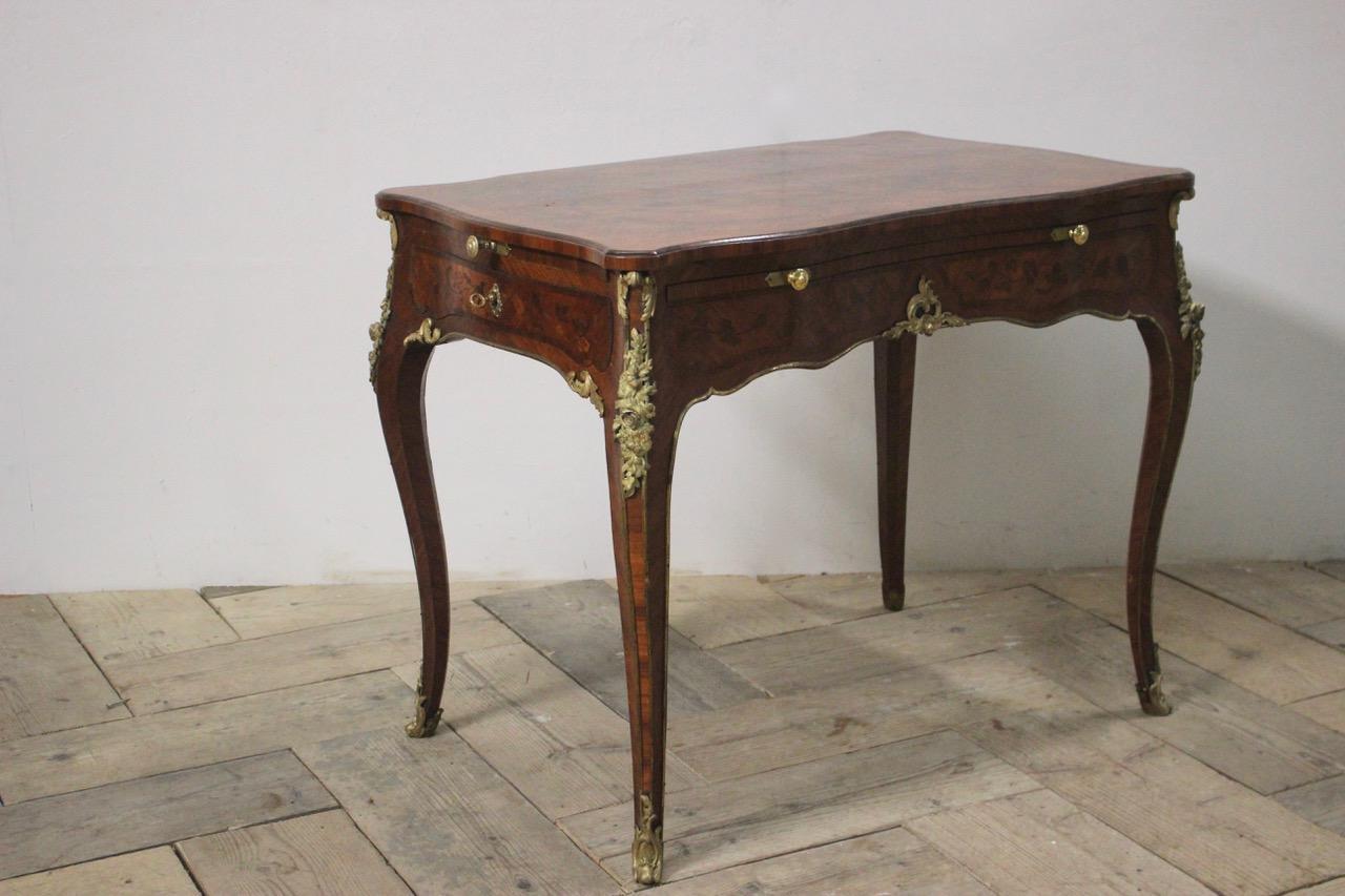 Late 19th Century Louis XVI Revival Writing Table In Good Condition For Sale In Gloucestershire, GB