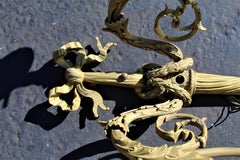 Late 19th Cent Sconces Gold Gilded Set of 4 Antique