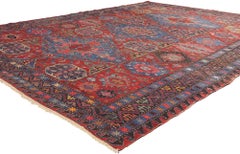 Late 19th Century 1890's Antique Caucasian Soumak Rug, 08'06 x 11'05