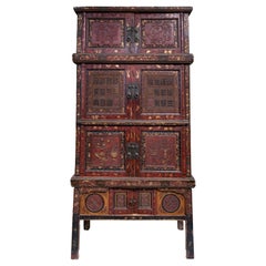 Late 19th Century 3-tier Cabinet from Fujian, China