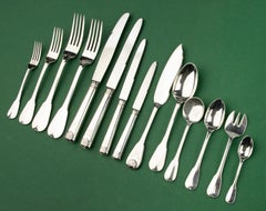 Late 19th Century 32-Piece Silver Dinner Set - Wolfers Bruxelles