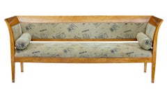 Late 19th Century 7 Piece Burr Birch Living Room Suite