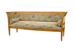 Late 19th century 7 piece burr birch living room suite