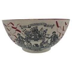Late 19th Century Adams Pottery the Shipwrights Arms John Leach Ceramic Bowl