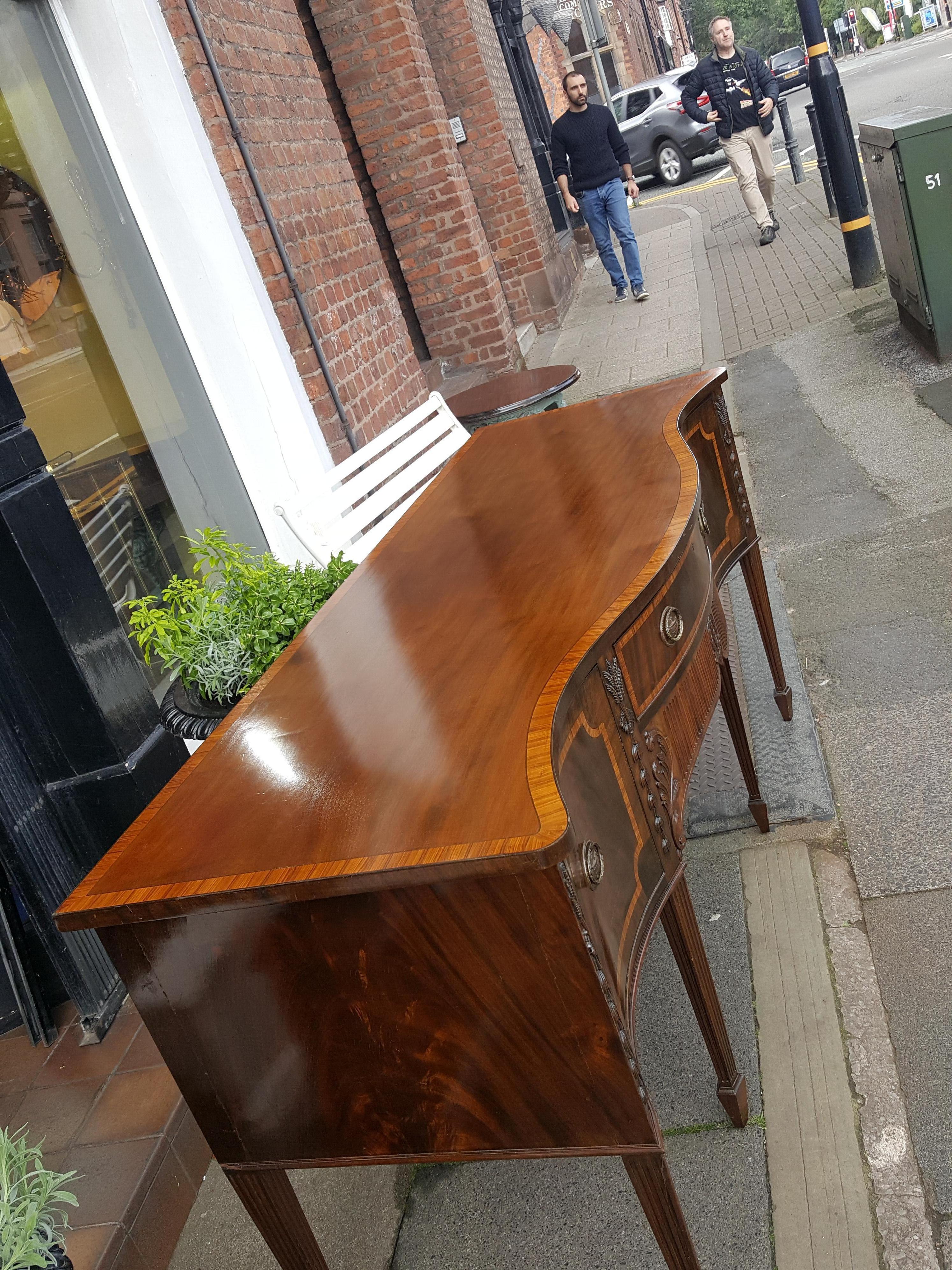 Late 19th Century Adams Style Mahogany Sideboard In Good Condition In Altrincham, Cheshire