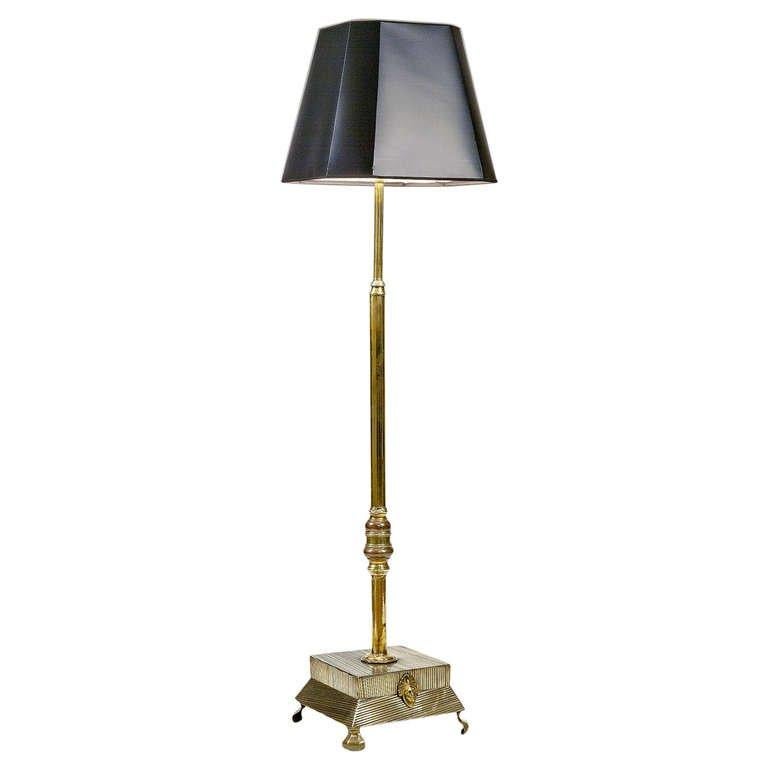 Late 19th Century Aesthetic Movement Brass Standing Floor Lamp For Sale at  1stDibs