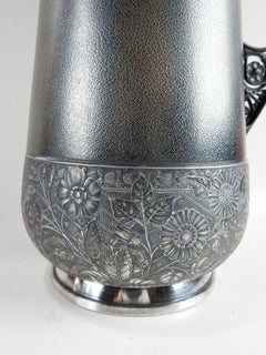 Late 19th Century Aesthetic Movement Silverplate Pitcher