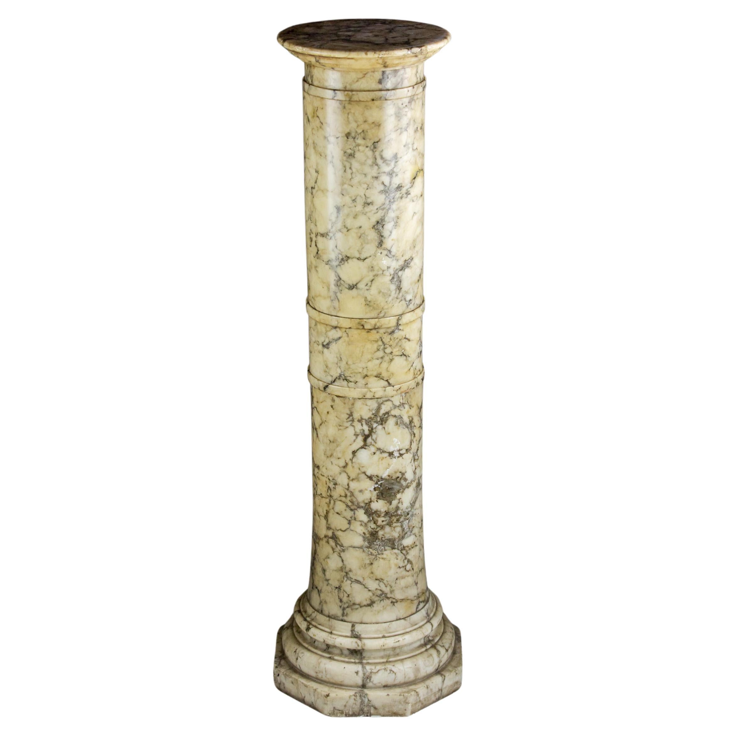 Late 19th Century Alabaster Column For Sale