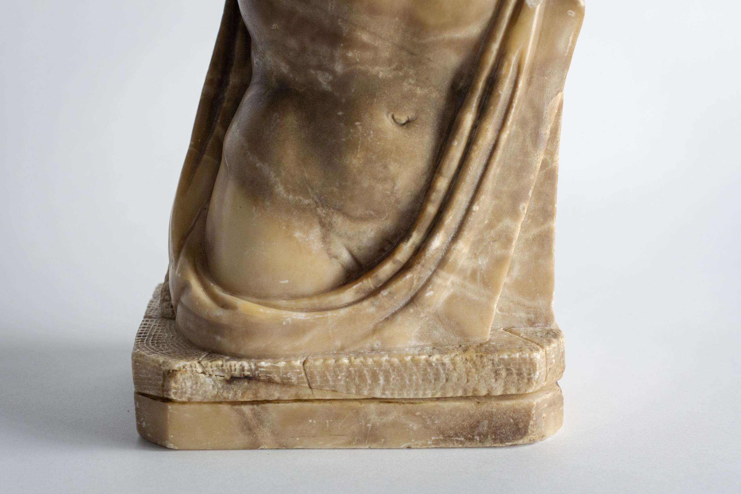Late 19th Century Alabaster Psyche of Capua Statue For Sale 6