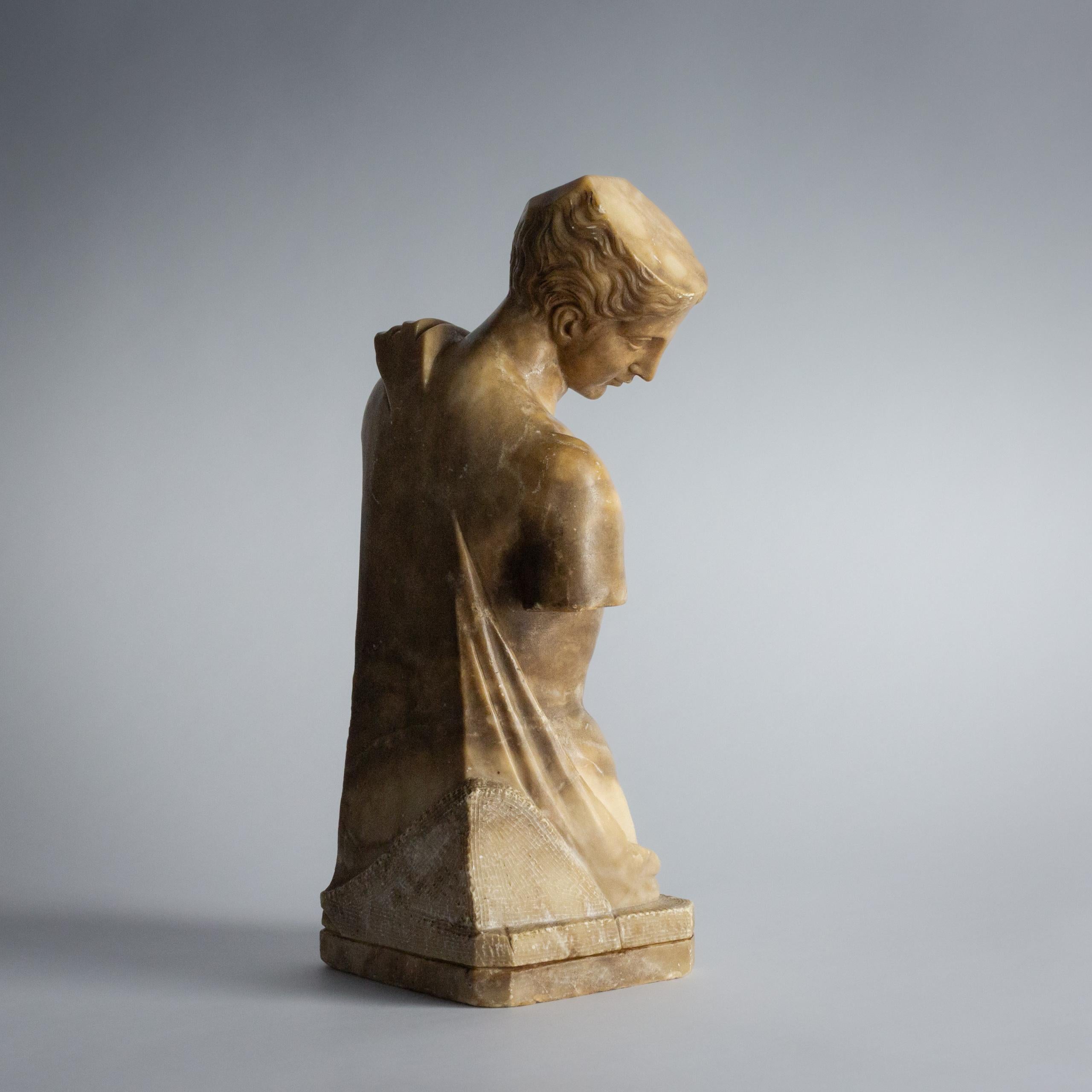 Late 19th Century Alabaster Psyche of Capua Statue For Sale 1