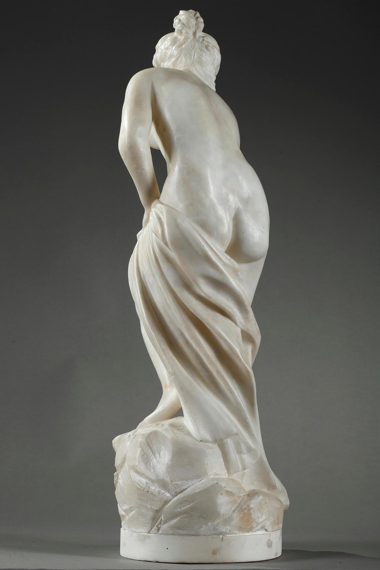 Late 19th Century Alabaster Statue, Bather by Guglielmo Pugi 6