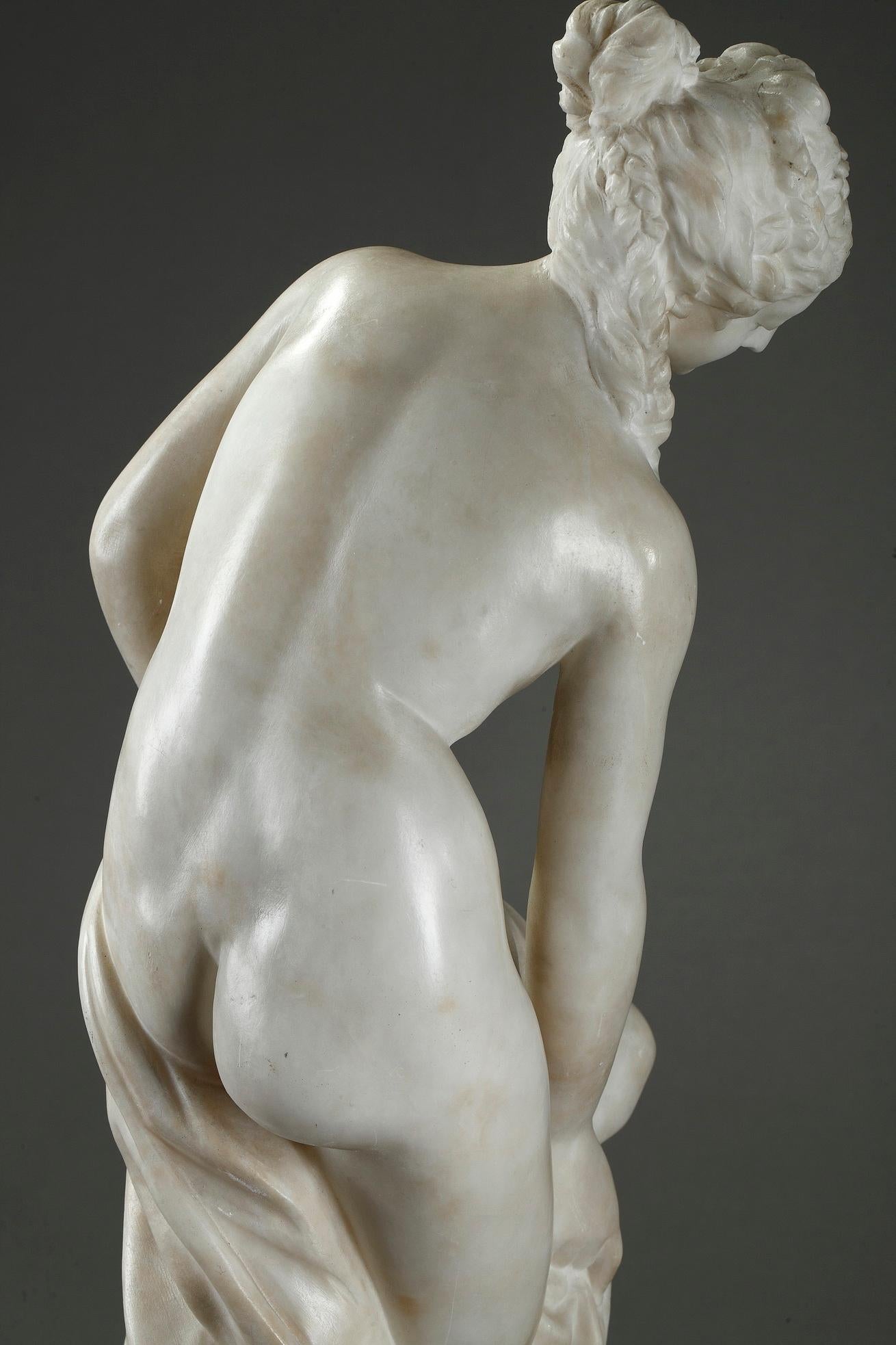 Late 19th Century Alabaster Statue, Bather by Guglielmo Pugi 8
