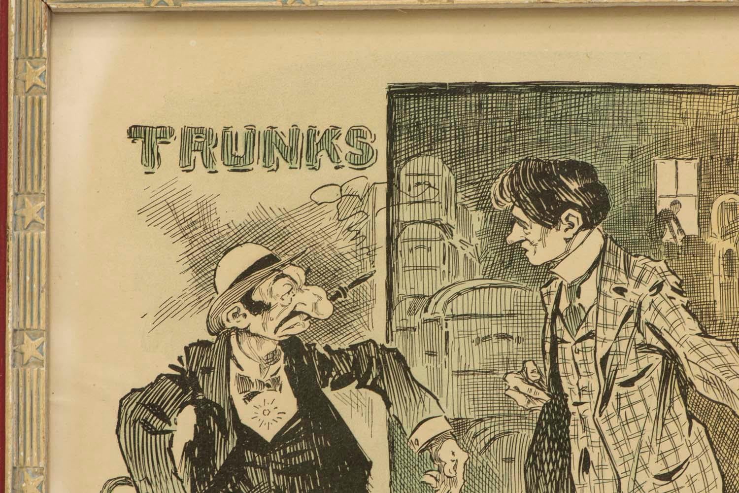 American cartoon, USA, 1895.
Caption reads: 'A Natural Mistake. Ikenstein: 