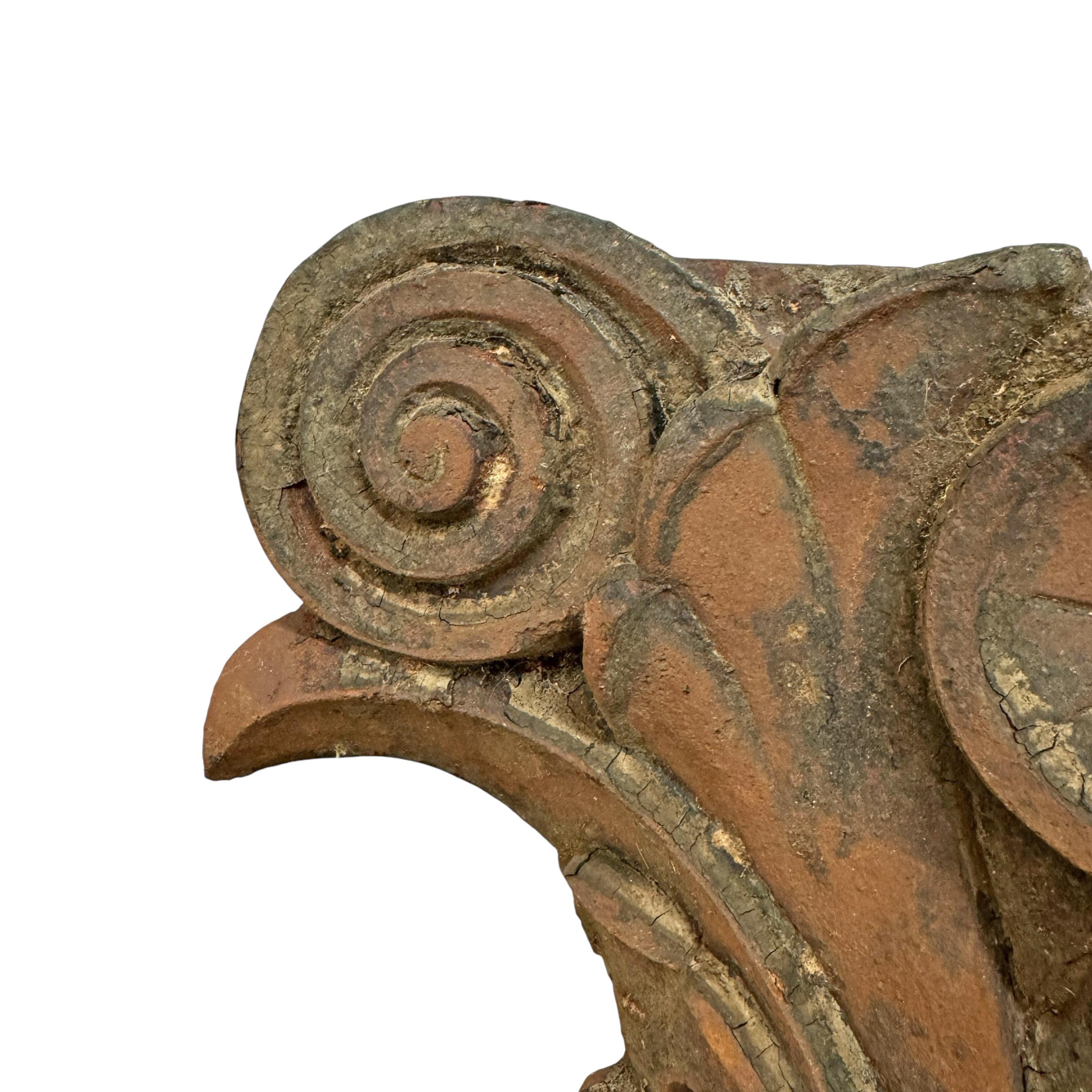 Late 19th Century American Cast Iron Pilaster Capital For Sale 2