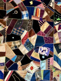 Late 19th-century American Crazy Quilt