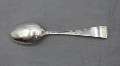 Cuillère de service en argent massif américain, motif « Cupidon », fin du XIXe siècle