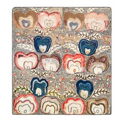 Late 19th Century American Hooked Rug 5' 3" x 5' 6"