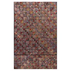 Antique Late 19th Century American Hooked Rug ( 6
 6

x 11
 3

 - 198 x 343 cm )