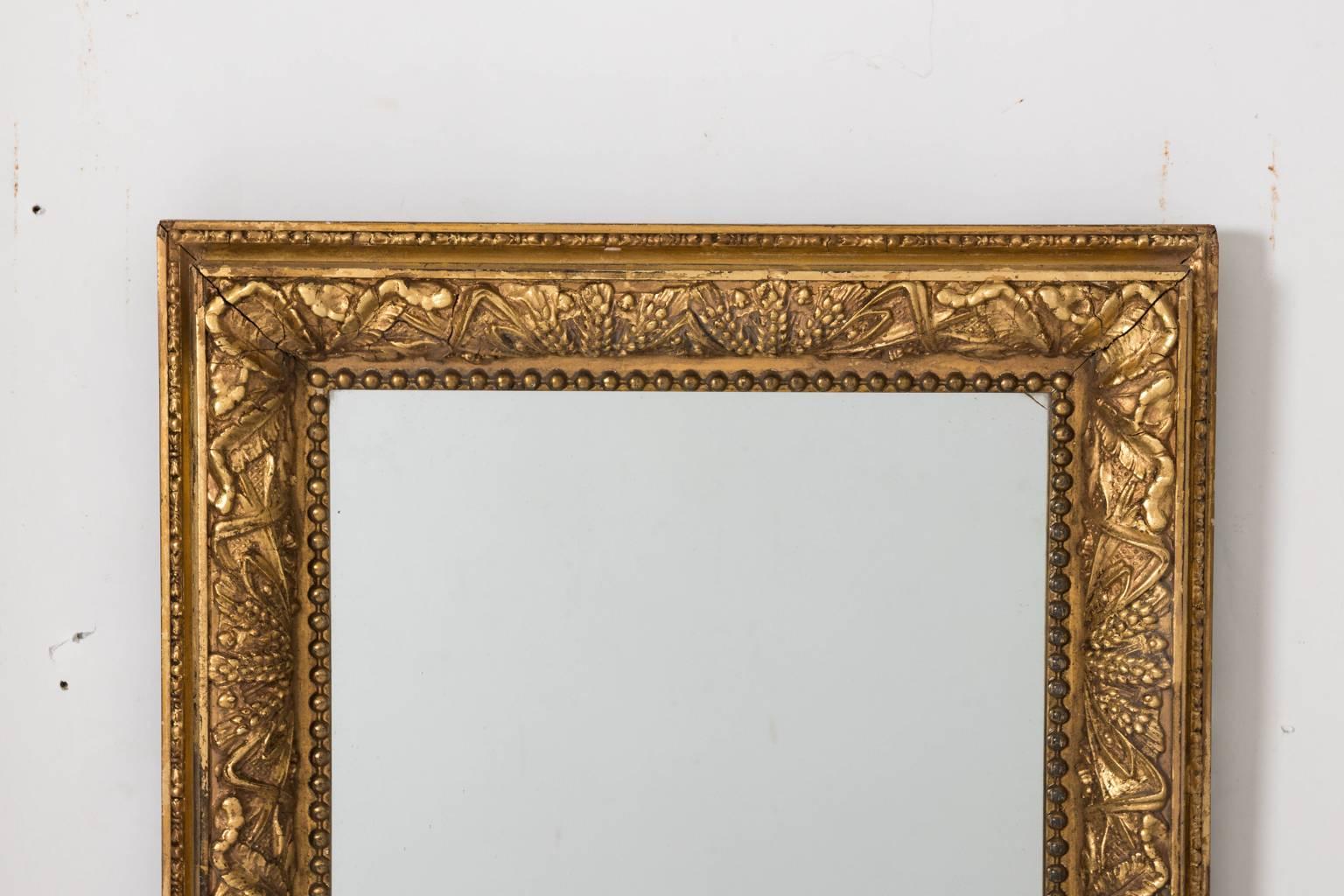 Gilt Late 19th Century American Mirror in a Gilded Frame