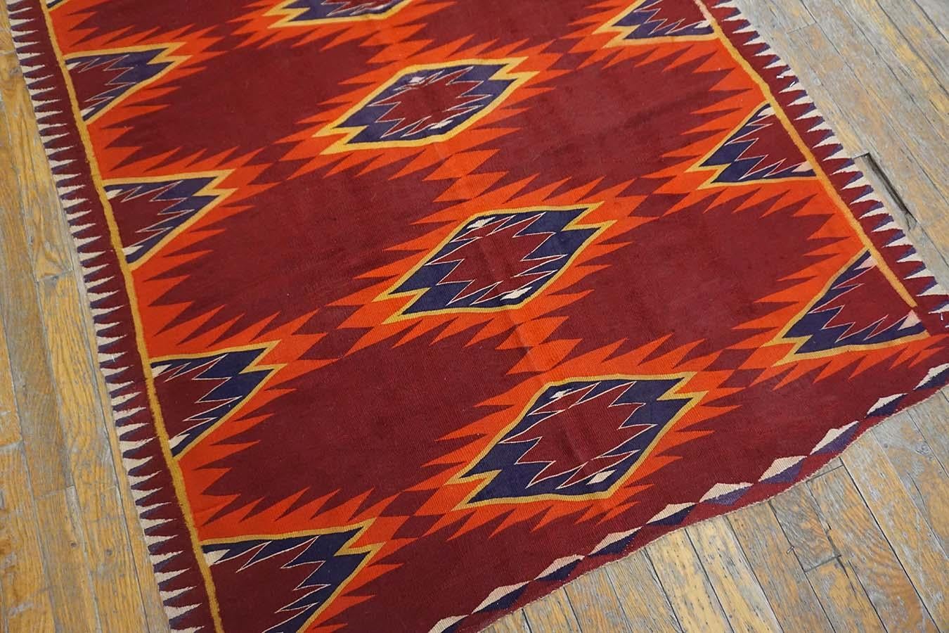 Late 19th Century American Navajo Germantown Carpet ( 4' x 6' - 122 x 183 ) For Sale 4