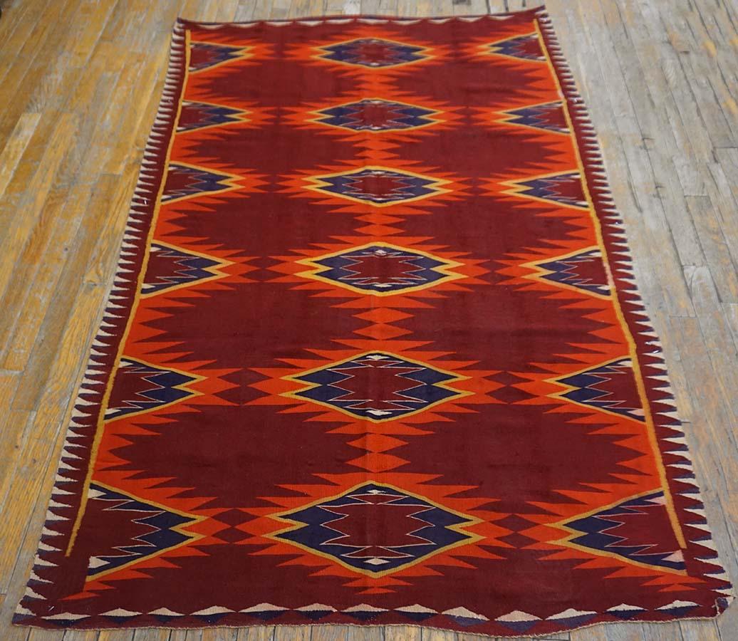 Late 19th Century American Navajo Germantown Carpet ( 4' x 6' - 122 x 183 ) For Sale 5