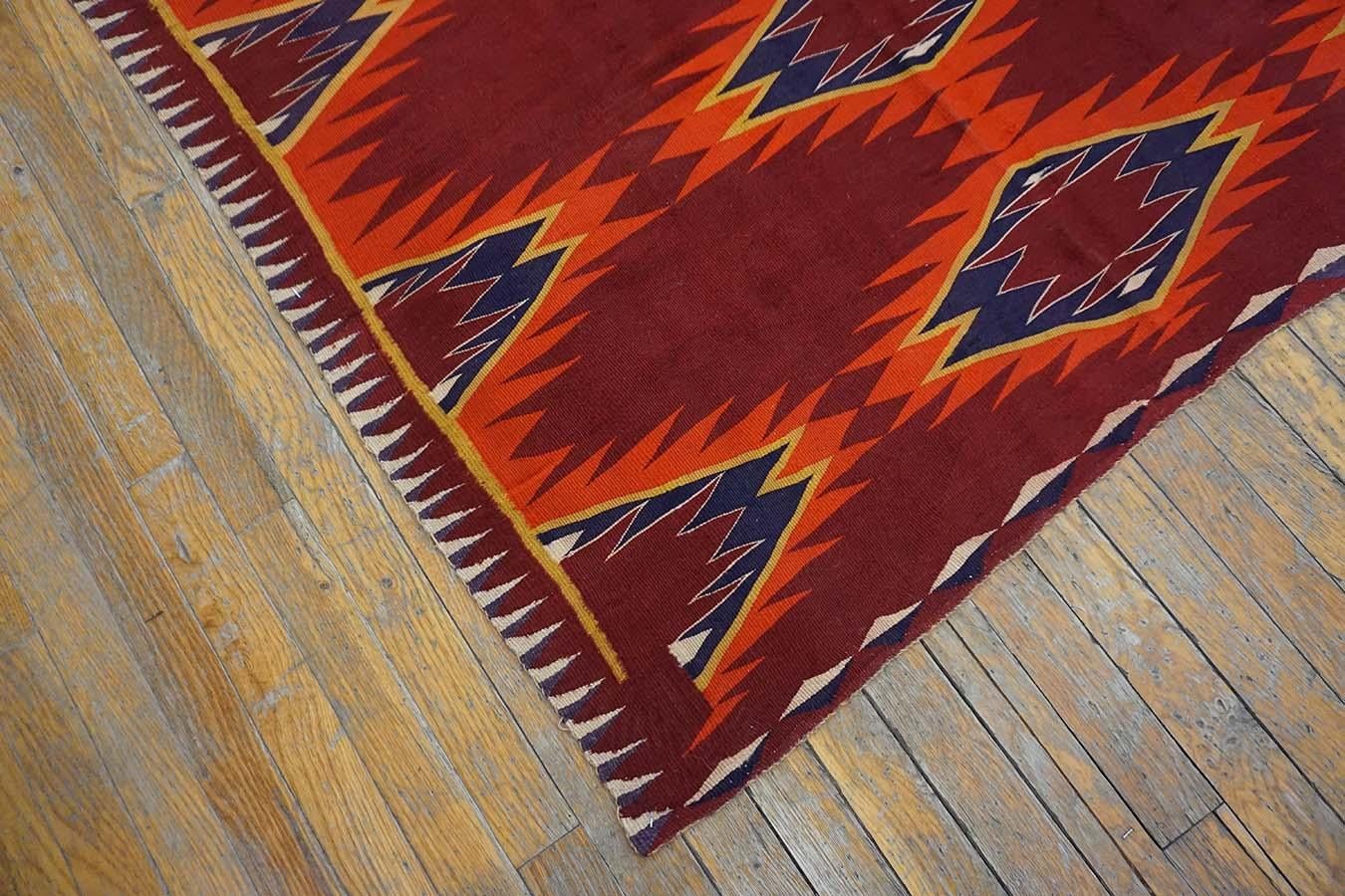 Wool Late 19th Century American Navajo Germantown Carpet ( 4' x 6' - 122 x 183 ) For Sale