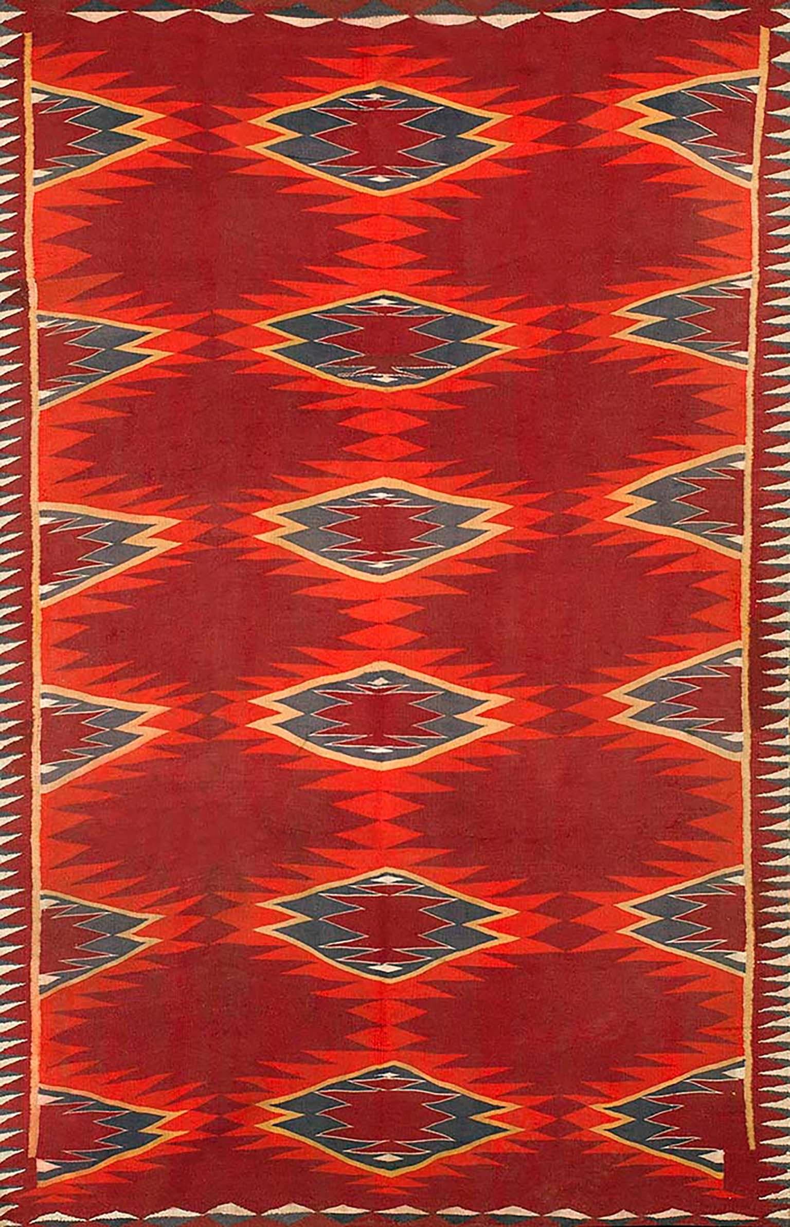 Late 19th Century American Navajo Germantown Carpet ( 4' x 6' - 122 x 183 )