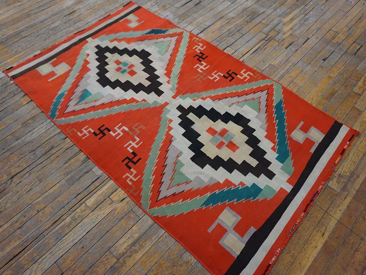 Amerikanischer Navajo-Teppich Germantown aus dem späten 19. Jahrhundert im Angebot 3