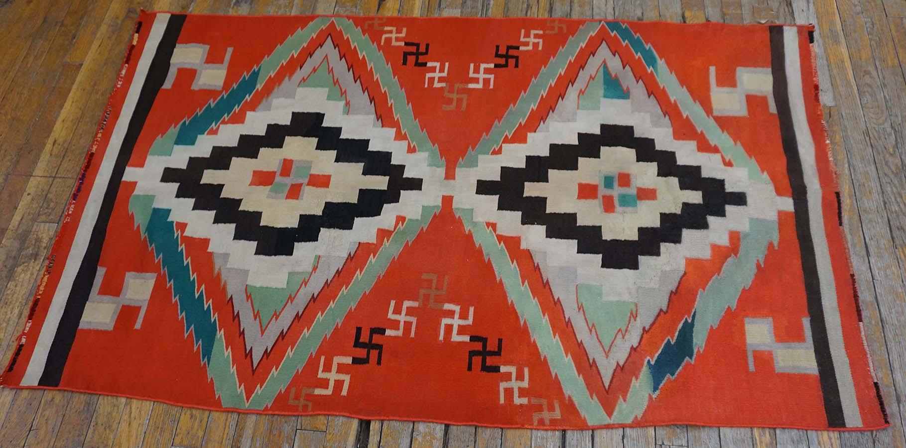 Amerikanischer Navajo-Teppich Germantown aus dem späten 19. Jahrhundert im Angebot 5