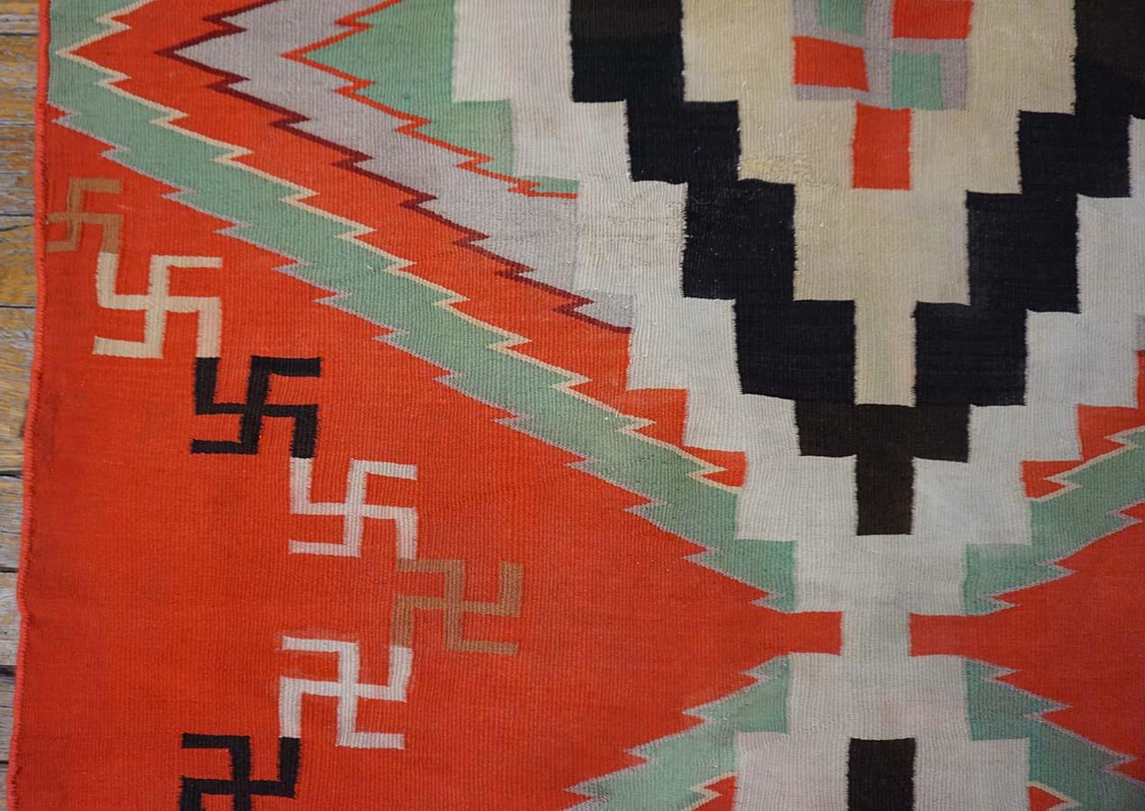 Amerikanischer Navajo-Teppich Germantown aus dem späten 19. Jahrhundert (Wolle) im Angebot