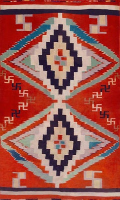 Amerikanischer Navajo-Teppich Germantown aus dem späten 19. Jahrhundert