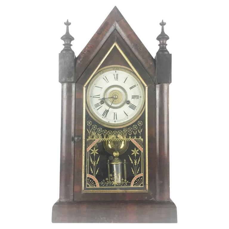 Late 19th Century American New Haven Table Clock For Sale at 1stDibs