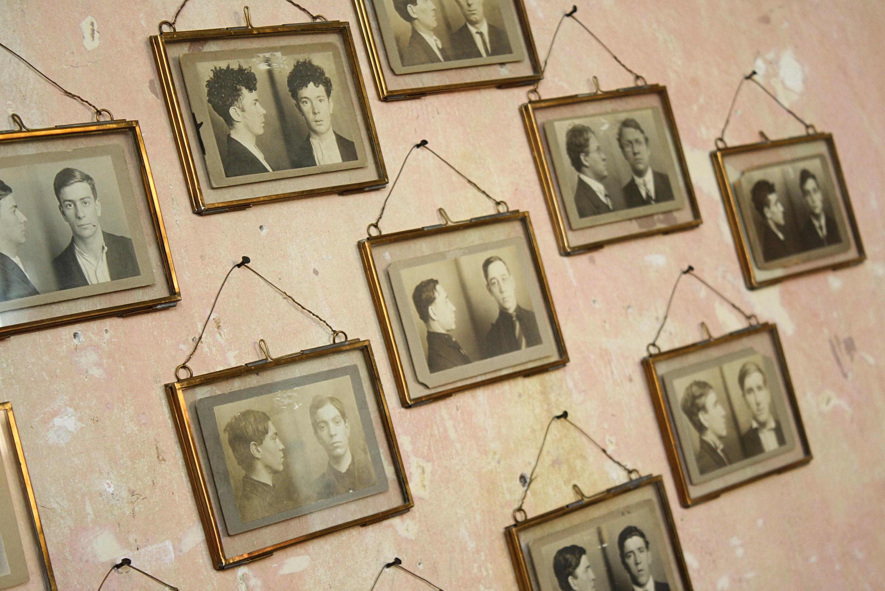 A large collection of late 19th century possibly early 20th century police mug shots, from The New Jersey Reformatory Rahway Prison.

Each photo is mounted on card with the criminals signature on the reserve, along with their crime stamped in