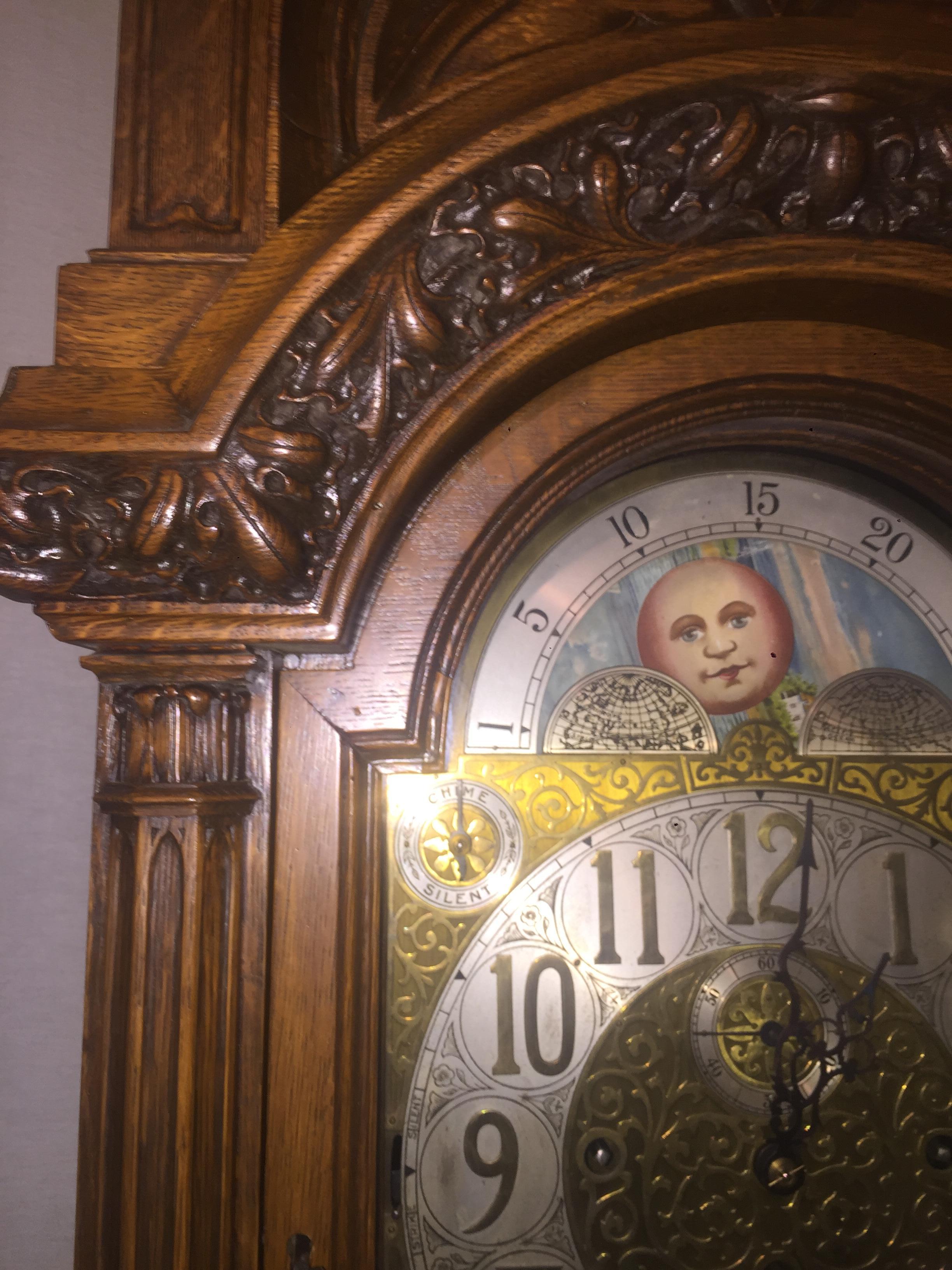 gothic grandfather clock