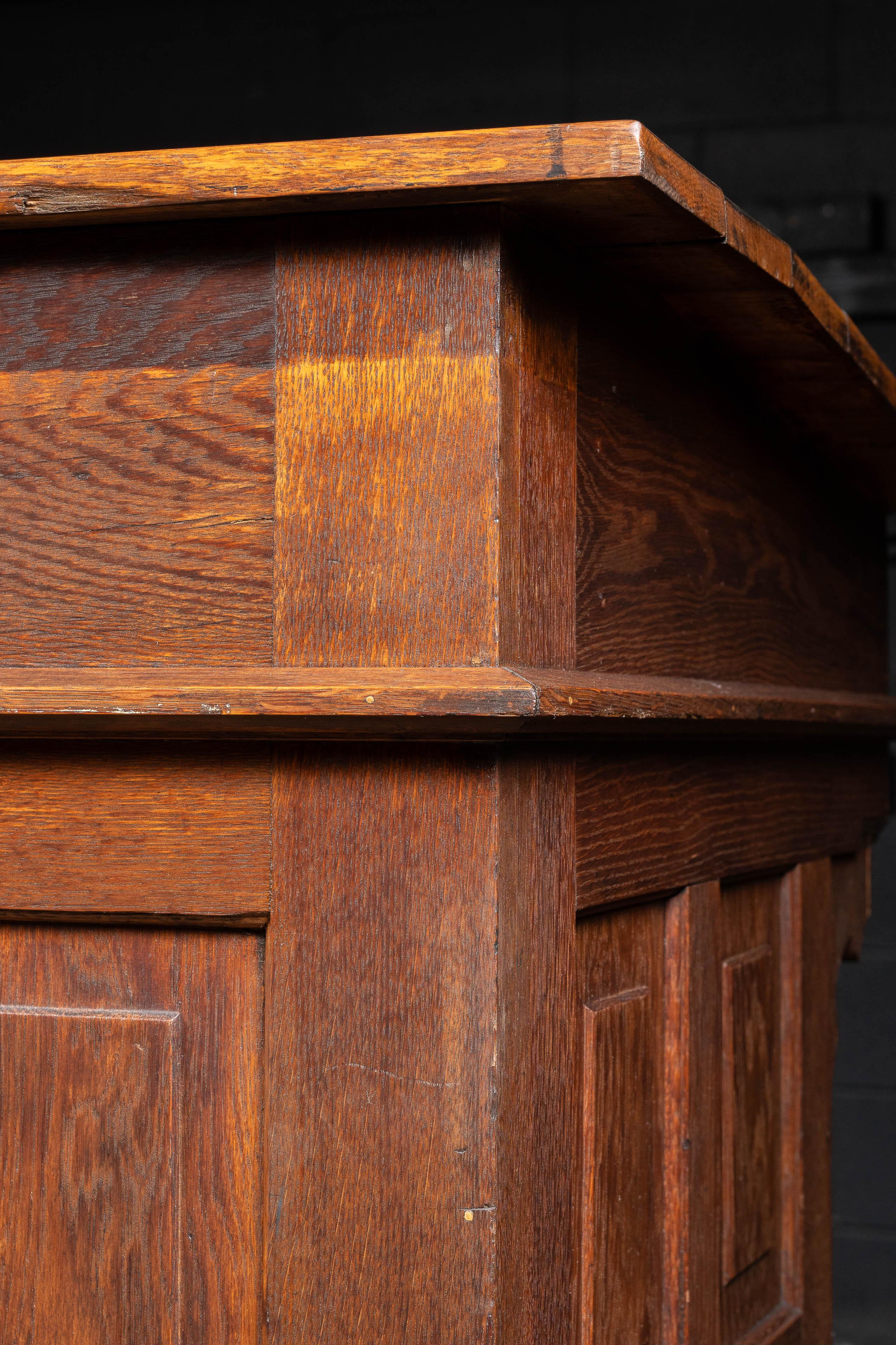 Late 19th Century American Oak Partners Desk For Sale 13