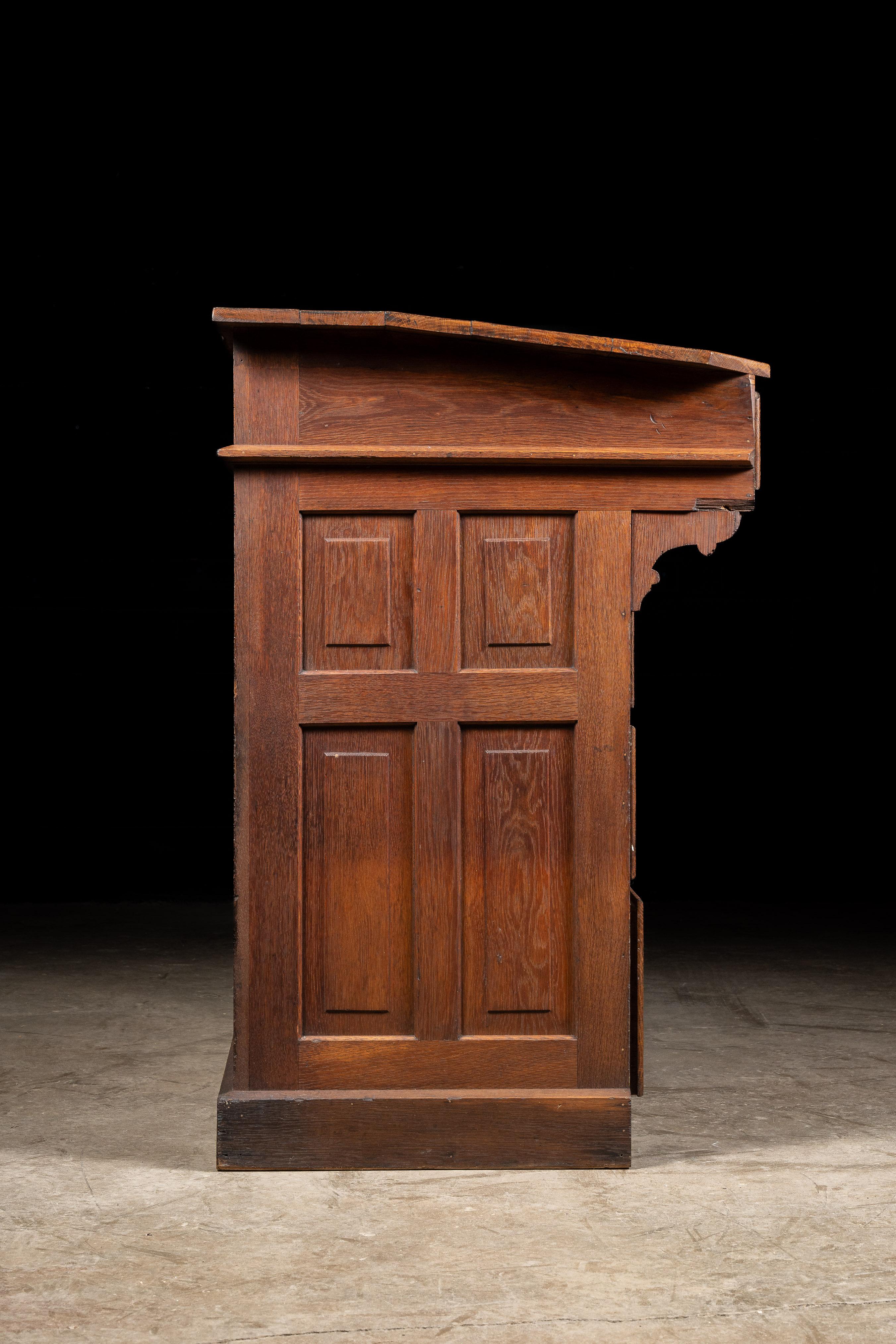 Late 19th Century American Oak Partners Desk For Sale 1