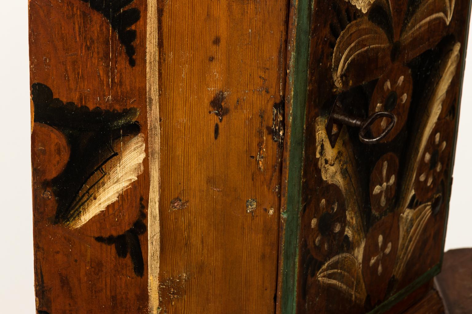 Late 19th Century American Pennsylvania Dutch Painted Cupboard at 1stDibs