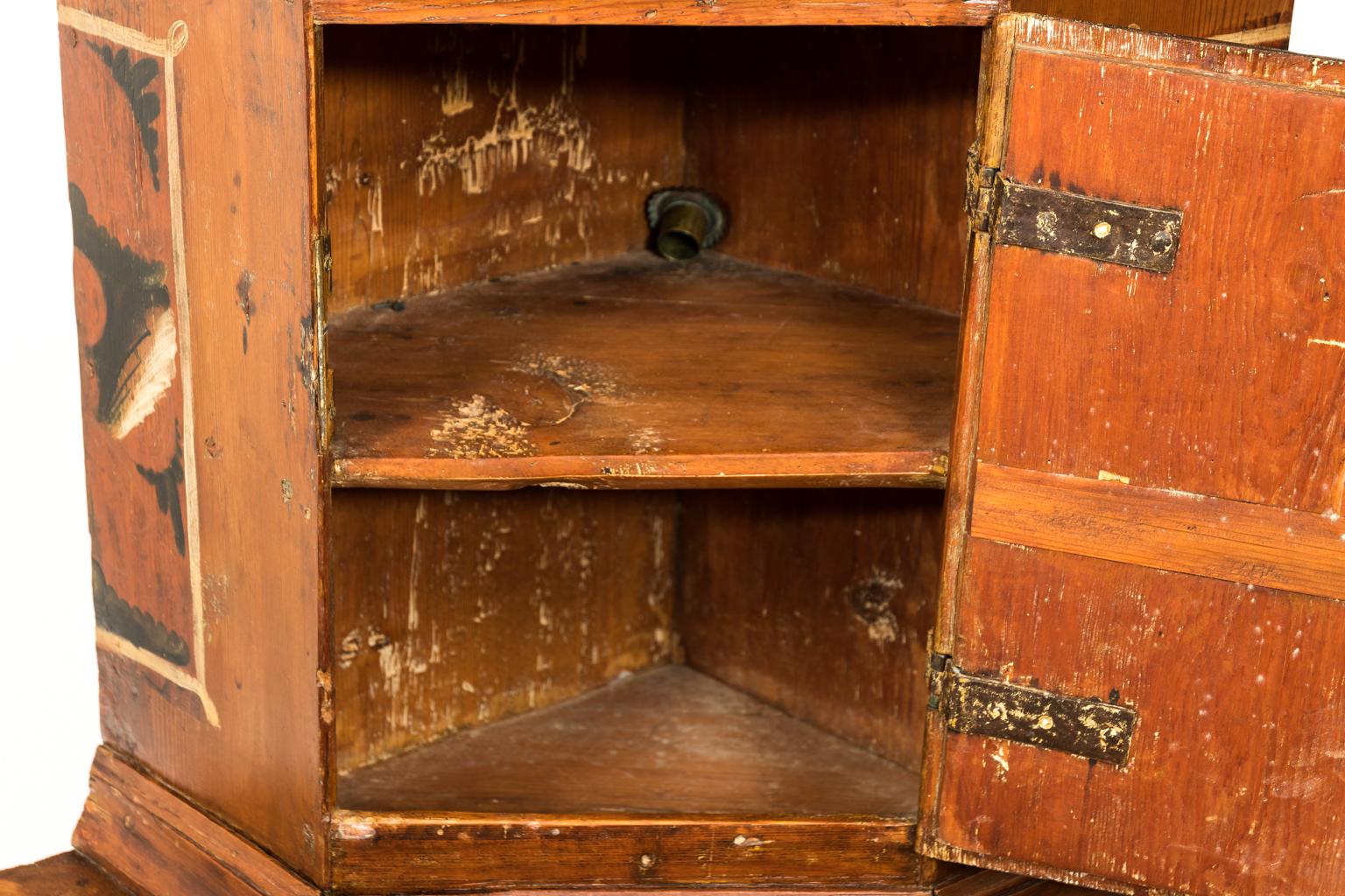 Late 19th Century American Pennsylvania Dutch Painted Cupboard at 1stDibs