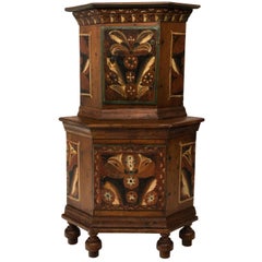 Late 19th Century American Pennsylvania Dutch Painted Cupboard