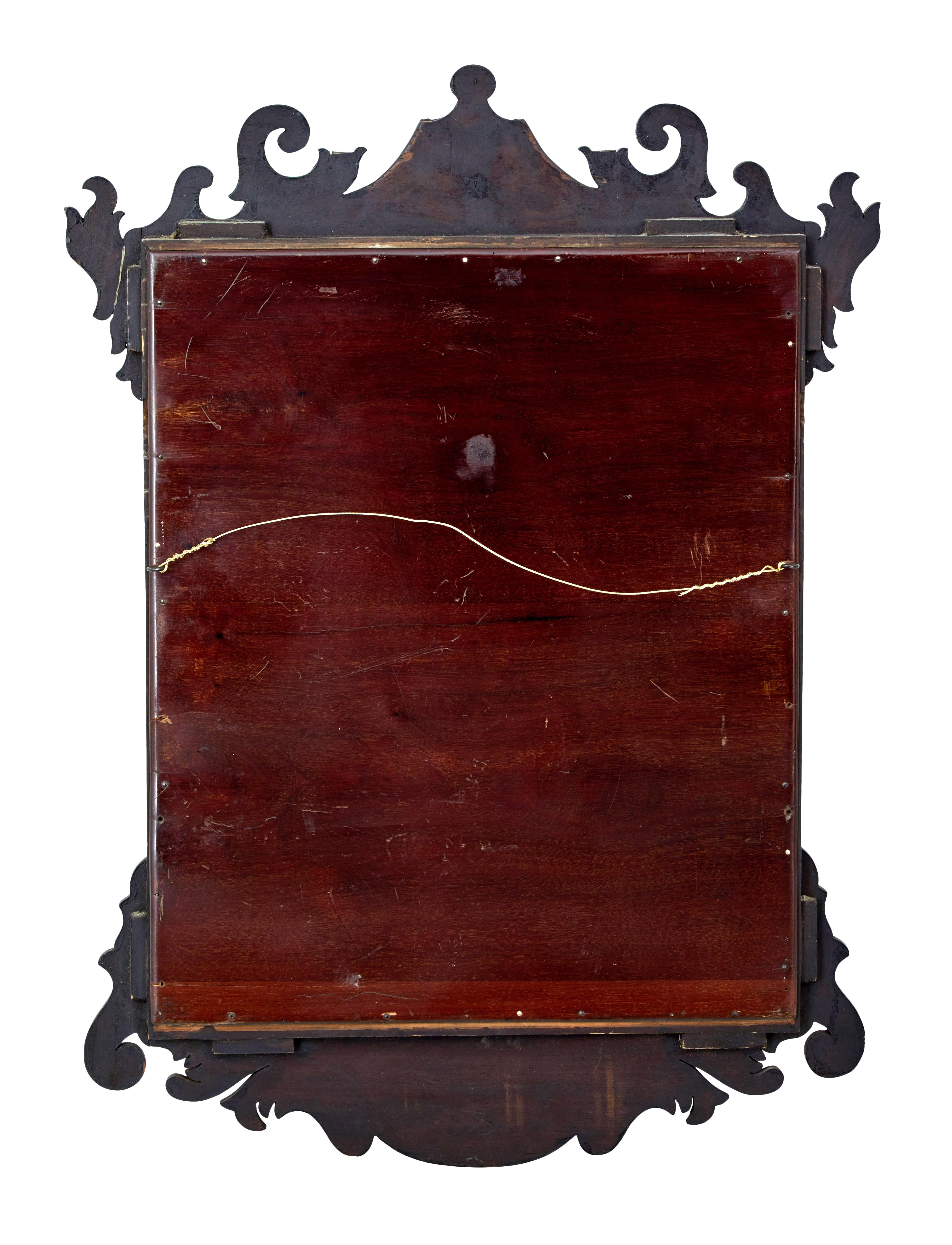 19th Century Late 19th century American Sheraton revival walnut mirror For Sale
