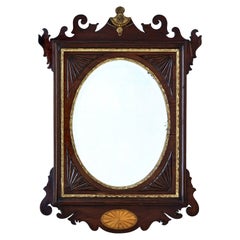 Late 19th Century American Sheraton Revival Walnut Mirror