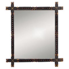 Late 19th Century American Tramp Art Mirror