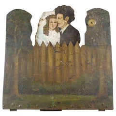 Antique Late 19th Century Amusing Fairground Target
